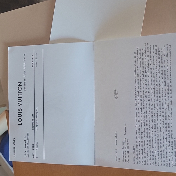 Louis Vuitton Clapton Backpack. Pink Damere print. - Picture 5 of 13